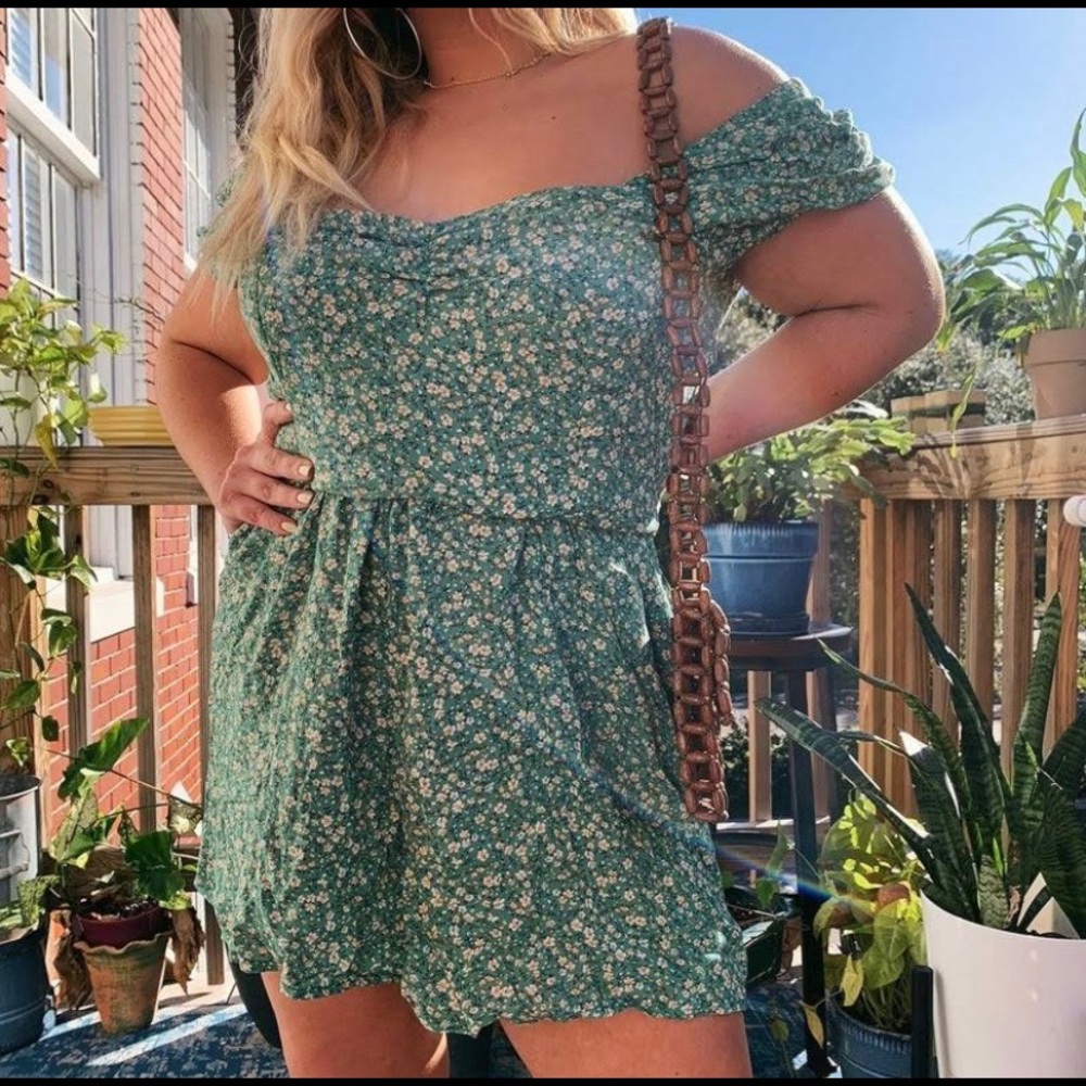 American Eagle Floral Romper